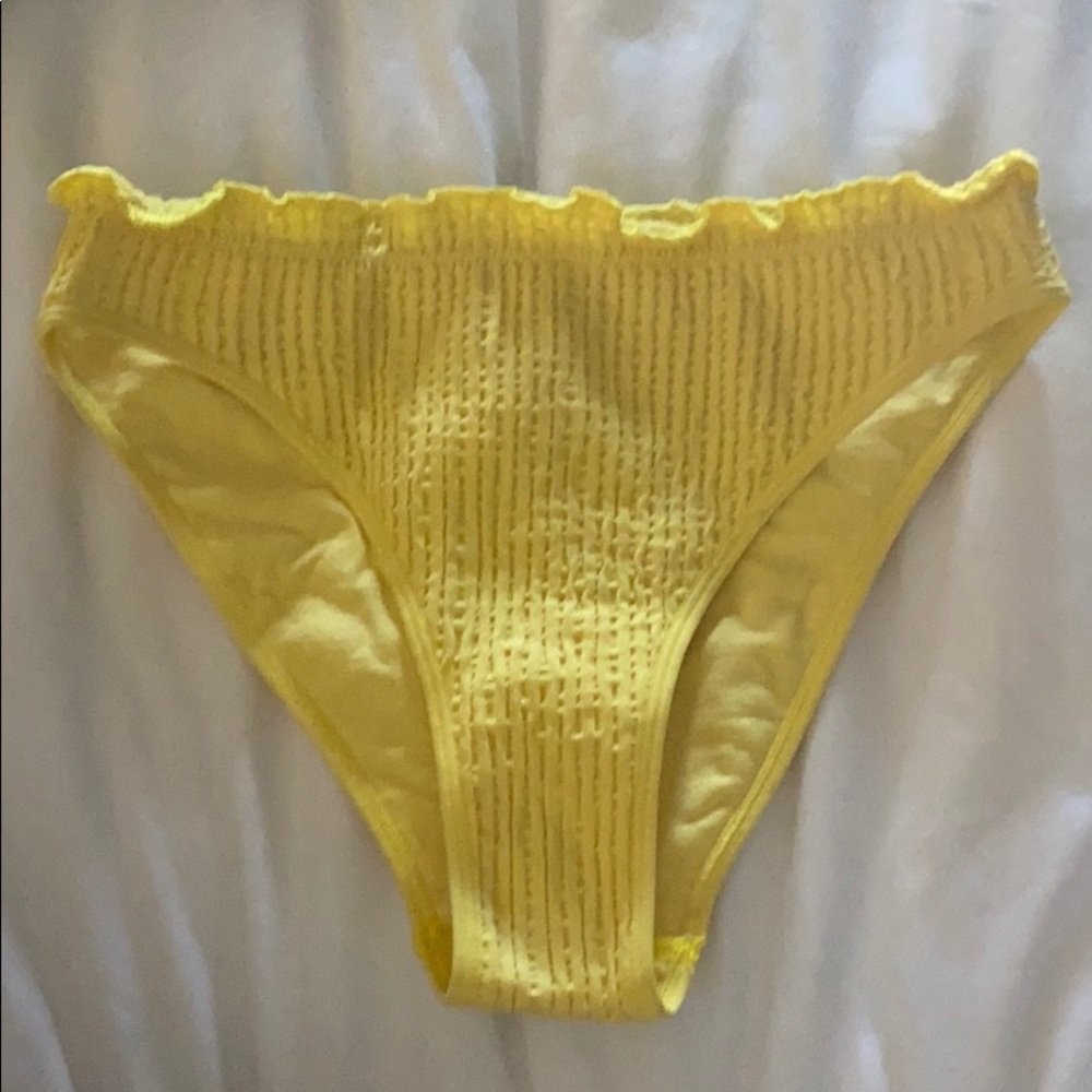Yellow swimsuit bottoms